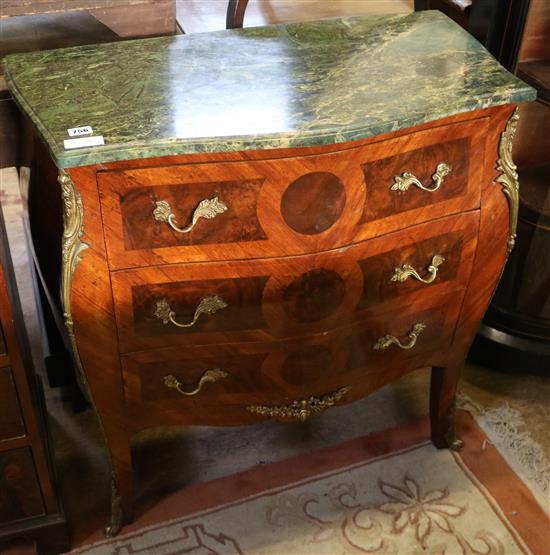 French marble top commode